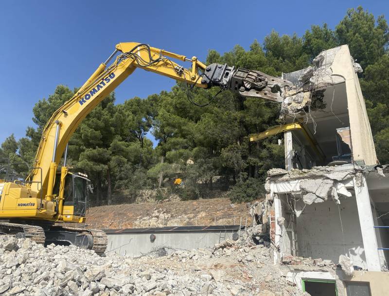 cisaille béton sur pelle 30t
